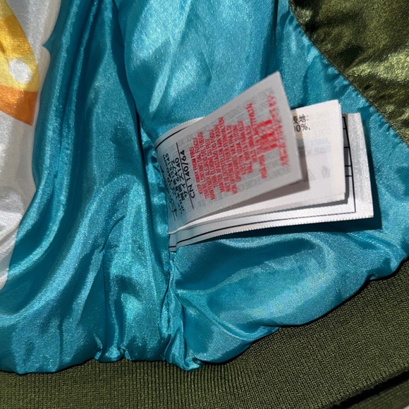 Disney Mulan/Mushu Beautiful Green Satin Jacket with‎ Floral Embroidery - Picture 6 of 7